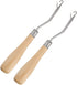 2 Pieces 6.3 Inch Wooden Bent Latch Hook Crochet Needle, Knitting Tool for Rug Making and Art Crafts......