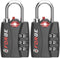 Forge TSA Approved Locks, Luggage Locks TSA Approved for School,Gym, Suitcase,Baggage, Locker. Open Alert Indicator, Easy Read Dials, Alloy Body T...