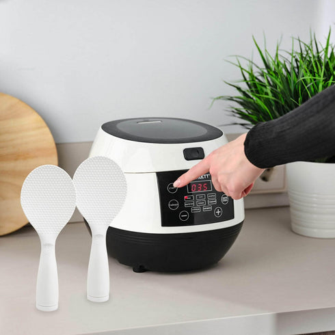 2 Pcs Rice Paddle Non-stick Standing Rice Serving Spoon Rice Potato Food Server Spatula Non Stick Stand-up Rice Scooper Kitchen Tools Cute Cooking...