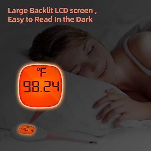 Digital Basal Body Thermometer for Ovulation with Backlight LCD Display backlit,Fertility BBT Thermometer High Precision Oral Thermometer,Accurate...