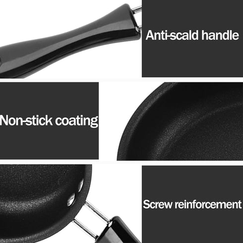 Home Kitchen Small Frying Pan, Small Frying Pan With Nonstick Coating Induction Stove Non-stick Frying Pan Portable Frying Pan With Handle Suitabl...