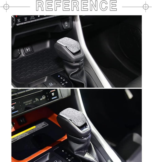 1797 for Toyota RAV4 Accessories Highlander Venza Bling Gear Shift Knob Cover Shifter Lever Cap Car Interior Trim Silver Crystals...