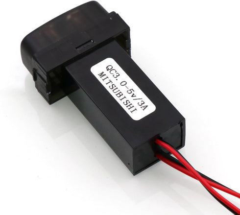 QC3.0+5V 3A Dual USB Power Socket, Quick Charge Car Charger USB Adapter for Smart Phone PDA Android GPS Use for Mitsubishi......