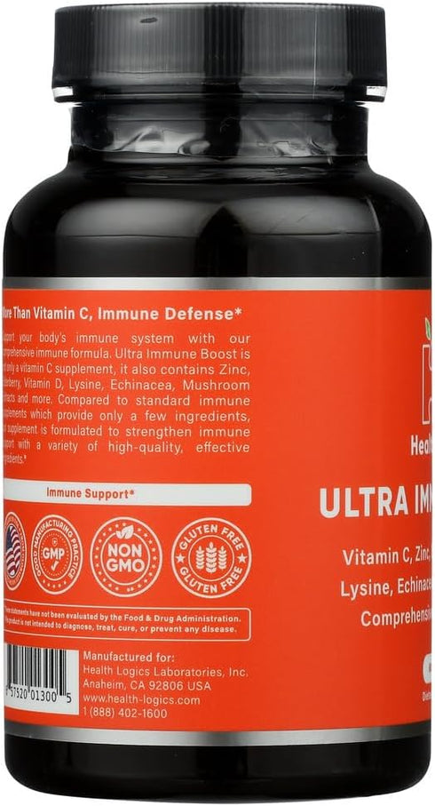 Fortify! Capsules with Vitamin C, Zinc, Elderberry, Vitamin D, Lysine, Echinacea, and Mushroom Extracts for Powerful Antioxidant Immune Support, 6...