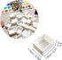 120pcs Empty Half Pans Plastic Paint Kits with Magnetic Square for Watercolor Oils Or Acrylics Paint Travel Tin Case DIY Watercolor Palette Art Dr...