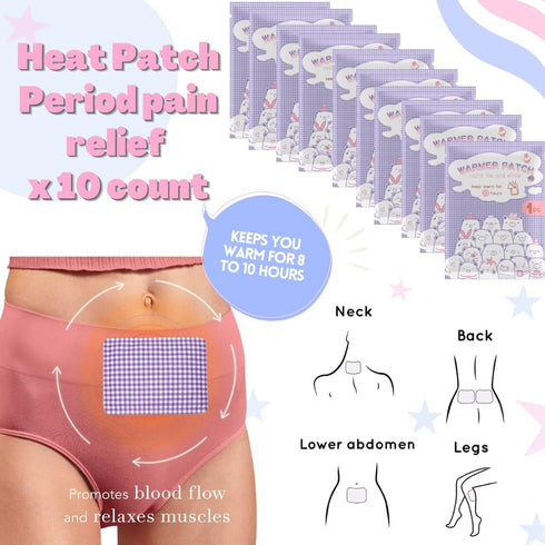 Ultra Thin Period Heating Pads for Cramps - Heat Therapy for Menstrual Pain Relief - Portable Heat Patches for Teens Girls and Women - Menstrual H...