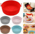 2 Pack Air Fryer Silicone Liners - Premium Air Fryer Silicone Pot - Non-Stick, Heat-Resistant, Reusable Basket Inserts - Fits 3-5 QT Models - Incl...