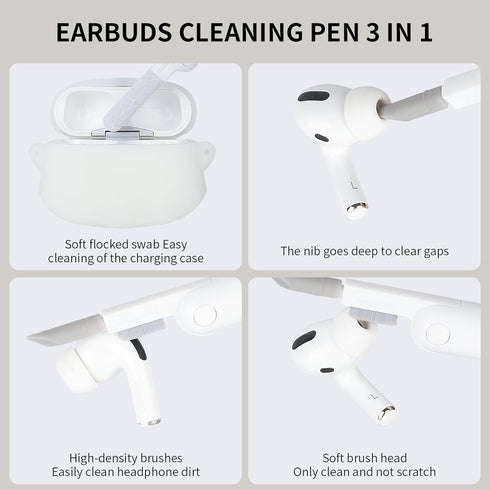 Compatible with Apple AirPods Pro 2nd/1st Generation Charging Case Cover with Cleaner Kit, Luminous 3D Halloween Ghost Funny Anime Soft Silicone P...