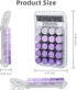 Cute Desktop Calculator, Mechanical Clear LCD Display Simple Basic Desk Calculators for Business Office Supplies, Big Buttons 10 Digit (Purple)...
