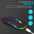 BQSS LED Wireless Mouse, Slim Rechargeable Silent Portable USB Optical 2.4G Wireless Bluetooth Two Mode Computer Mice with USB Receiver and Type C...