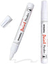 White Paint Pens marking pens Permanent Markers - 2 Pack Oil Based Waterproof Markers for Tire, Rubber,Wood, Rocks, Metal, Canvas,Plastic, Dark Su...