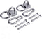 Hammock Hanging Hook Kit, Load Capacity 1400 lb, Stainless Steel Round Mount Pads, Spring Snap Hooks, Lag Screws Set for Hammock Yoga Swing Chair ...