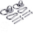 Hammock Hanging Hook Kit, Load Capacity 1400 lb, Stainless Steel Round Mount Pads, Spring Snap Hooks, Lag Screws Set for Hammock Yoga Swing Chair ...