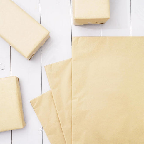 Whaline 20 x 30 Inch Soft Ivory Tissue Paper Cream Gift Wrapping Paper Art Paper for DIY Crafts Wedding Birthday Party Gift Packing Supplies, 50 S...