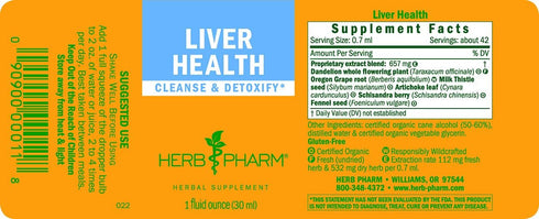 Herb Pharm Liver Health Herbal Formula for Liver and Gallbladder Support - 1 Ounce...