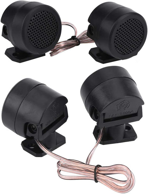 Health Gear 2pcs 500w Tweeters Auto, Car Speakers, Very Loud Tweeter for Car Audio with 4 Screws for All Car Audio Systems with 12v Dc Power Suppl...