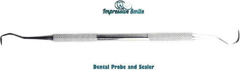 #1 Dentist Tools Kit – A Grade Stainless Steel Dental Hygiene Set, Tarter Remover, Dental Pick, Dental Scraper, Mouth Mirror and Free Protective C...