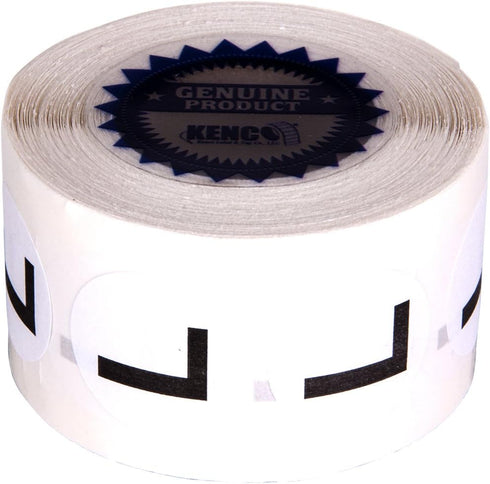 Clothing Size Stickers by Kenco - 0.875" Adhesive Apparel Circle Size Stickers - 2,500 Stickers Total (Large)...