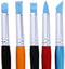 Bao Core Artist Paint Brush Set-5pcs Professional Silicon Brushes Blender for Painting, Masking Fluid,Clay Molding (5pcs Silicon Paintbrush#Blue)...