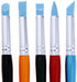 Bao Core Artist Paint Brush Set-5pcs Professional Silicon Brushes Blender for Painting, Masking Fluid,Clay Molding (5pcs Silicon Paintbrush#Blue)...