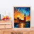 Bestbuddy Pet 11X14 Unframed Starry Night Van Gogh Inspired House of Parliament Elizabeth Tower Big Ben London United Kingdom Landmark Europe Trav...