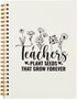 Inspirational Teacher Gifts,Office Notebook Flower Journal for Work Office School,Appreciation Gift for Teacher,Thank You Gift,Hardcover Spiral No...
