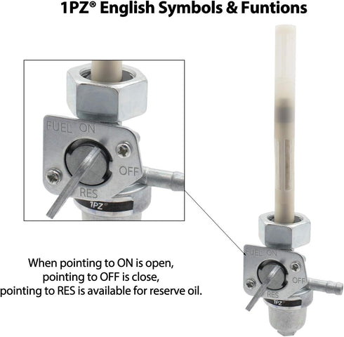 1PZ HX3-P02 Fuel Valve Petcock Switch Shut Off Replacement for Honda TRX 300 TRX300FW Fourtrax 1988 1989 1990 1991 1992 1993 1994 1995 1996 1997 1...
