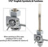 1PZ HX3-P02 Fuel Valve Petcock Switch Shut Off Replacement for Honda TRX 300 TRX300FW Fourtrax 1988 1989 1990 1991 1992 1993 1994 1995 1996 1997 1...