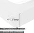 Box Spring Cover Queen Size - Jersey Knit & Stretchy Wrap Around 4 Sides Bed Skirt for Hotel & Home - Queen/Queen XL, White...