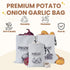 Potato Onion Garlic Storage Bag, Reusable Potato Onion and Storage Bag for Pantry, Vegetable Storage Bags with Drawstring Closure, 3 Packs (Potato...