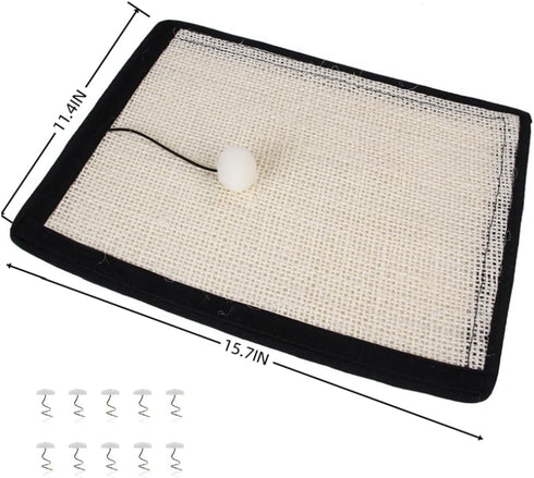Cat Scratch Mat Natural Sisal Furniture Couch Protector Cat Scratch Pad Anti Scratching Mat Couch Guard for Cats Protecting Furniture Couch Chair ...