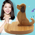 Cell Phone Tablet Wooden Stand Dock Holder Cradle Mount Organizer Charger Station Table Desk Room Office School Kitchen Non-Slip Wood (Dog)......