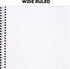 Mead Spiral Notebooks, 1 Subject, Wide Ruled Paper, 70 Sheets, 10-1/2 x 7-1/2 inches, Blue, 4 Pack (38400)...