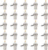 BNC Female Panel Mount Connector 25 Pcs BNC Chassis Female Nut Bulkhead Panel RF Connector Solder Jack Adapters for RG58 RG59 RG6 RF Coaxial Cable...