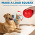 4.5” Heavy Duty Squeaky Dog Balls Toys for Medium Large Dogs 4 Pack Indestructible Dog Toys for Aggressive Chewers Spike Dog Balls for Clean Teeth...