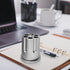 Rotating Revolver Pen Holder, Gun Cylinder Pen Holder, Aluminum Gun Pencil Holder, Non-Slip Desk Pen Holder for Men's Birthday, Office Decoration...