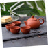 1 Set Purple Clay Teapot Set Travel Set Chinese Tea Set Chinese Tea Cup Set Teapot and Cup Set Delicate Tea Service Set Portable Teapot Kit Grace ...