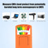 5 LED EMF Meter Magnetic Field Detector Ghost Hunting Paranormal Equipment Tester Counter (Orange)...