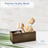 Royal Imports Wooden Flower Pot Planter, Decorative Wood Vase with plastic liner, Toilet Tank Tissue Paper Storage Basket for Bathroom Countertop ...