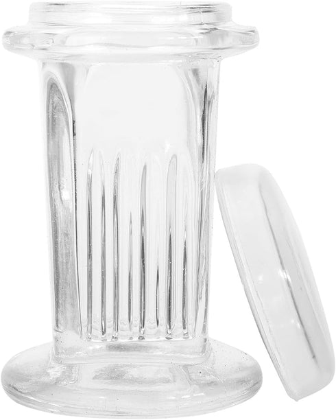 Gatuida 1pc Glass Staining Jar 5- Slide Glass Canister with Lid Clear Container Container with Lid Microscope Slides Coplin Staining Jar Slide Sta...