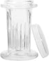 Gatuida 1pc Glass Staining Jar 5- Slide Glass Canister with Lid Clear Container Container with Lid Microscope Slides Coplin Staining Jar Slide Sta...