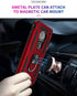 Military Grade Drop Impact for Motorola Moto E5 Case Moto G6 Play 5.7 Inch Metal Rotating Ring Kickstand Holder Magnetic Car Mount Armor Heavy Dut...
