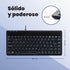 Perixx PERIBOARD-409U ES - Mini USB Teclado - Negro Brillante - QWERTY Español con Ñ tecla...