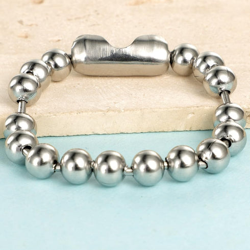 Jude Jewelers Stainless Steel 8mm Beads Chain Strand Bracelet...