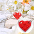 Heart Keychain Set, Red Heart Keychain Small Brick Heart Keychain for Couples, 2Pcs Matching Heart Decorations Valentines Gift for Girlfriend Boyf...