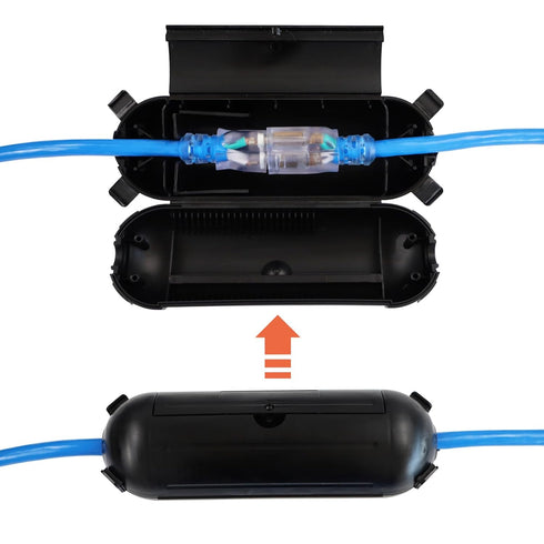 Extension Cord Safety Cover with IP44 Waterproof Protector Seal, 3 Pack Outdoor Outlet and Plug Protector with 4 Latches, Weatherproof Electrical ...