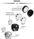 HENGYID 4 Pairs Stainless Steel Magnetic Stud Earrings for Men Women CZ Magnet Non Pierced Clip On Earrings Set 6MM...