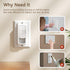 EUDMEON 2 Pack Light Switch Guard Cover,Child Proof Wall Switch Guard Baby Safety Light Switch Cover prevent from Lights Turning on/off by kids (W...