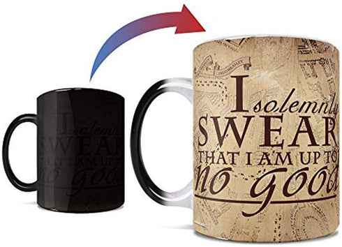 Morphing Mugs Harry Potter - Hogwarts Marauder's Map - I Solemnly Swear - 11 oz Heat Sensitive Mug – Image Revealed With HOT Liquid added! - Offic...
