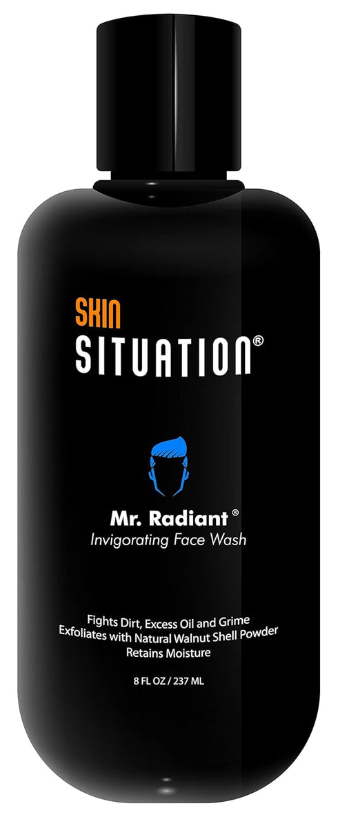 Mr. Radiant Daily Face Wash | Deep Cleans Exfoliates and Prevents Breakouts | Men's Hydrating and Moisturizing Skincare| Facial Cleanser Removes D...